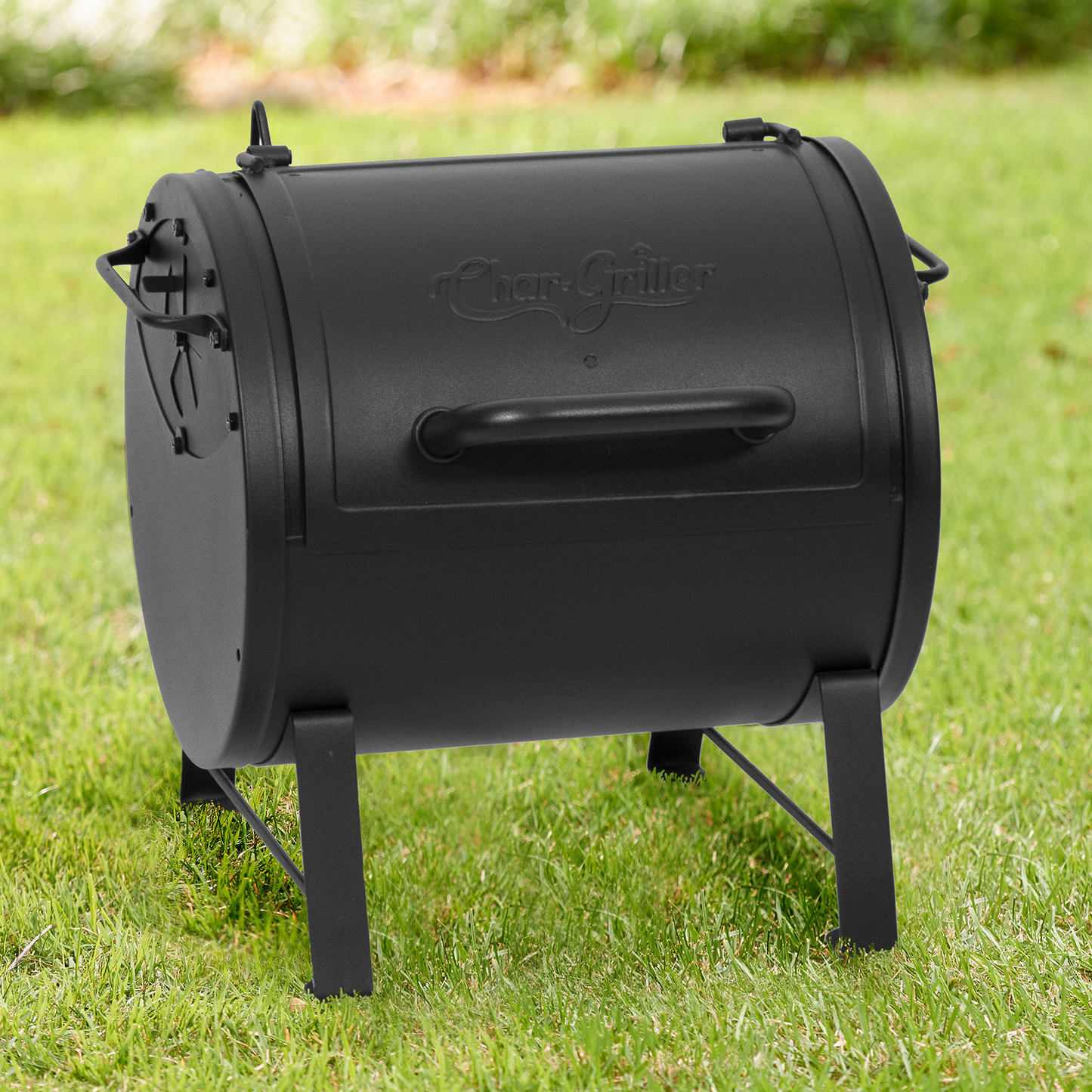 Char-Griller Portable Charcoal Grill and Side fire box