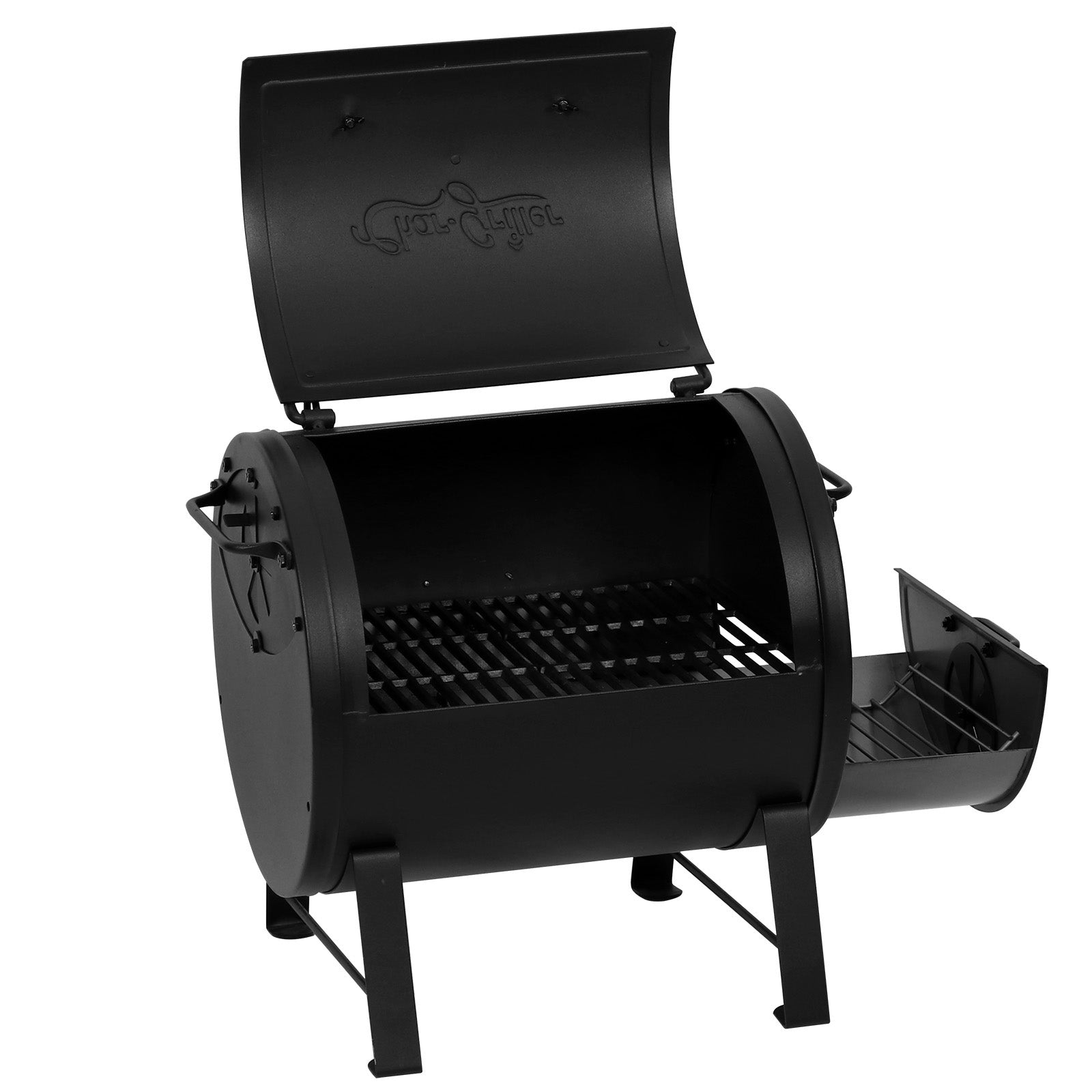 Char-Griller Portable Charcoal Grill and Side fire box