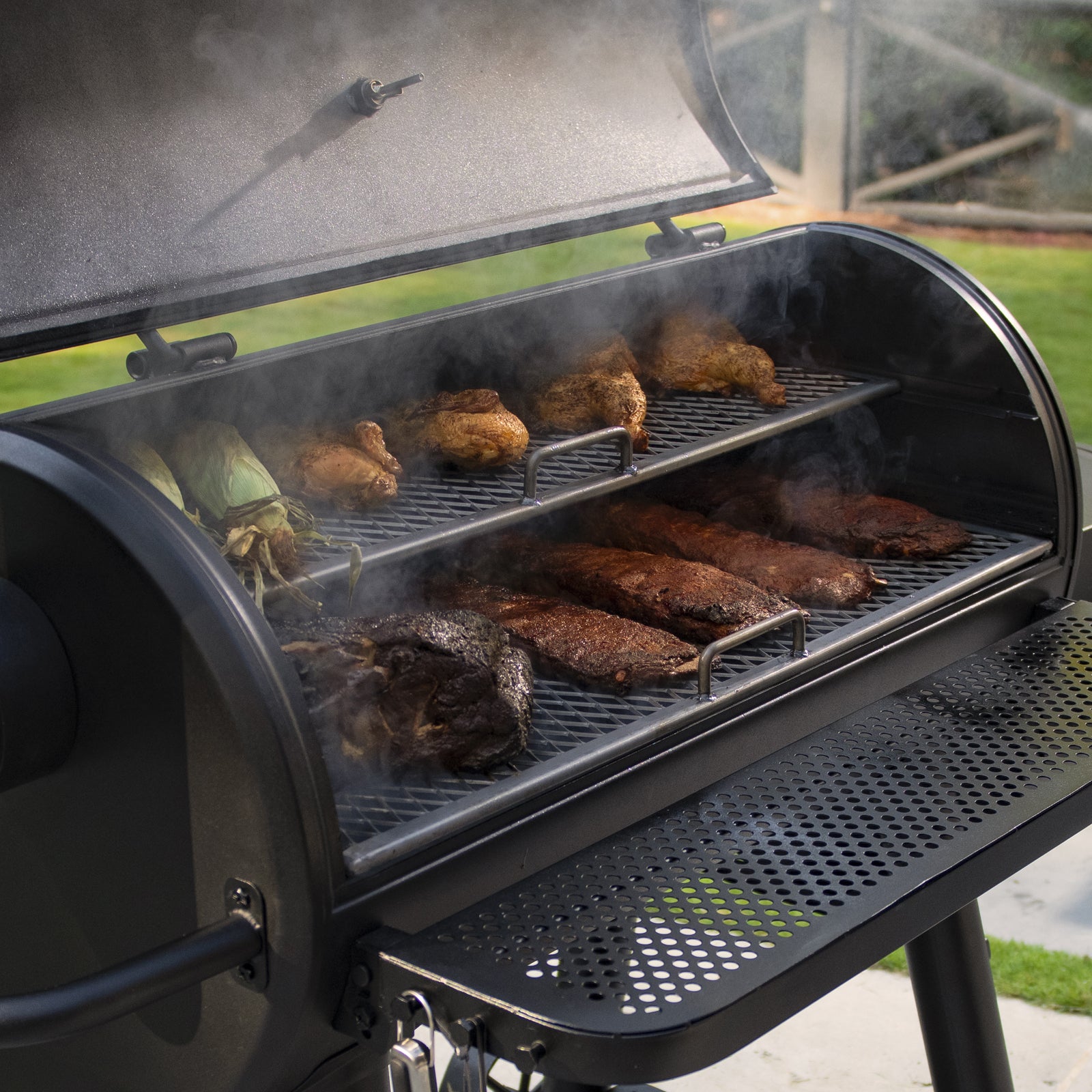 Charmate banjo offset smoker best sale