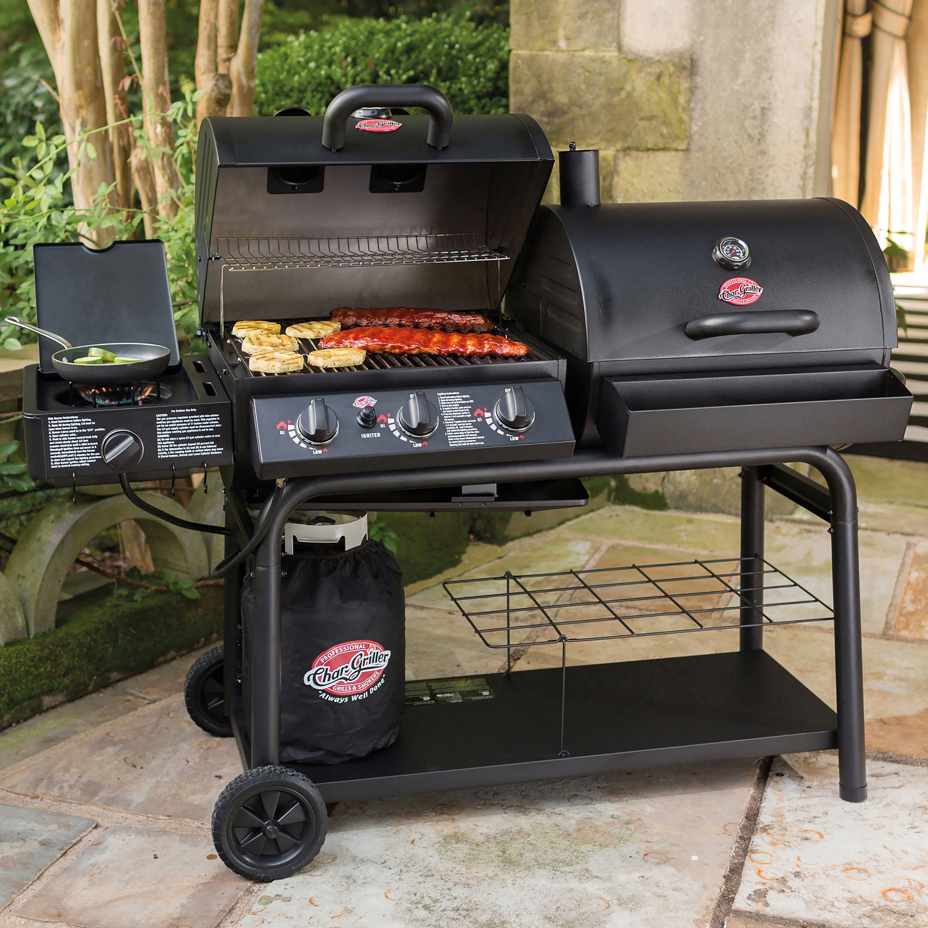 Duo grill gas and charcoal sale